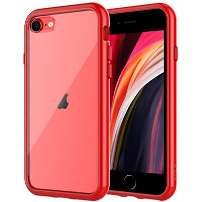 JETech Coque pour iPhone SE 3/2, iPhone 8/7, Rouge JETech Coque pour iPhone SE 3/2, iPhone 8/7, Rouge