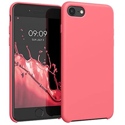 kwmobile Housse compatible avec Apple iPhone SE (2022/2020) / iPhone 8/7 coque Housse de téléphone protection souple en TPU silicone corail fluo kwmobile Housse compatible avec Apple iPhone SE (2022/2020) / iPhone 8/7 coque Housse de téléphone protection souple en TPU silicone corail fluo