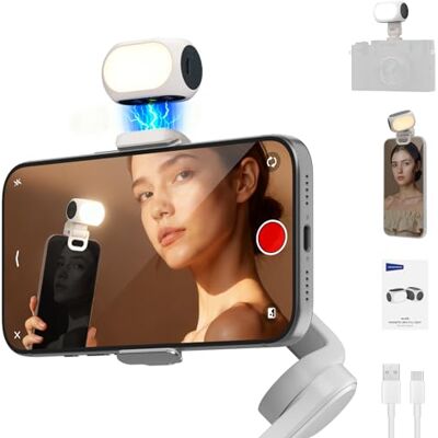 NEEWER BASICS Lumière selfie de remplissage magnétique avec clip téléphone/Coldshoe compatible avec DJI OSMO Mobile 7P 7 SE ZHIYUN Cardan iPhone, CRI90+ 800mAh Mini LED Camera Light pour la prise de NEEWER BASICS Lumière selfie de remplissage magnétique avec clip téléphone/Coldshoe compatible avec DJI OSMO Mobile 7P 7 SE ZHIYUN Cardan iPhone, CRI90+ 800mAh Mini LED Camera Light pour la prise de