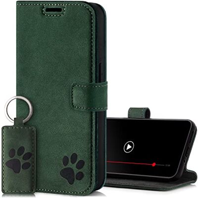 SURAZO Étui de protection de qualité supérieure pour Samsung Galaxy A54 5G En cuir véritable de qualité supérieure avec motif patte Étui à rabat RFID [aimant, fonction support, compartiment pour SURAZO Étui de protection de qualité supérieure pour Samsung Galaxy A54 5G En cuir véritable de qualité supérieure avec motif patte Étui à rabat RFID [aimant, fonction support, compartiment pour