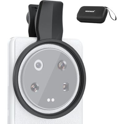 NEEWER 67mm Clip Filtre pour Téléphone Caméra Objectif, Support de Filtre Fileté Réglable avec Coussinets en Caoutchouc Antidérapants, Compatible avec Samsung Galaxy Google Pixel Huawei Xiaomi, LA008 NEEWER 67mm Clip Filtre pour Téléphone Caméra Objectif, Support de Filtre Fileté Réglable avec Coussinets en Caoutchouc Antidérapants, Compatible avec Samsung Galaxy Google Pixel Huawei Xiaomi, LA008