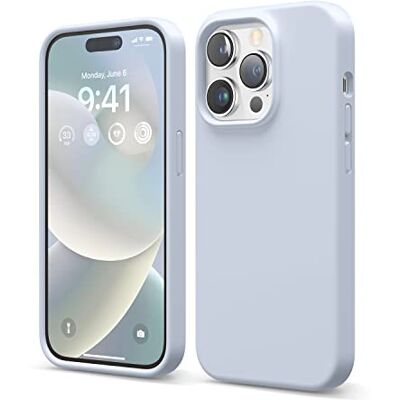 elago Coque en Silicone Liquide pour iPhone 14 Pro Coque de Protection Intégrale, Antichoc, Coque Fine, Doublure Douce en Microfibre Anti-Rayures (Bleu Clair) elago Coque en Silicone Liquide pour iPhone 14 Pro Coque de Protection Intégrale, Antichoc, Coque Fine, Doublure Douce en Microfibre Anti-Rayures (Bleu Clair)
