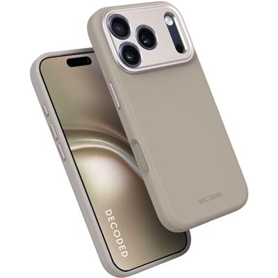 DECODED Coque en Silicone pour iPhone 17 Pro Max, Toucher Doux Premium, Revêtement Antibactérien, Compatible MagSafe, Protection contre les Chutes, Résistant aux Rayures, Boutons Métalliques, Bleu DECODED Coque en Silicone pour iPhone 17 Pro Max, Toucher Doux Premium, Revêtement Antibactérien, Compatible MagSafe, Protection contre les Chutes, Résistant aux Rayures, Boutons Métalliques, Bleu