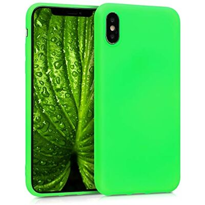kwmobile Housse compatible avec Apple iPhone X coque Housse de téléphone protection souple en silicone vert fuchsia kwmobile Housse compatible avec Apple iPhone X coque Housse de téléphone protection souple en silicone vert fuchsia