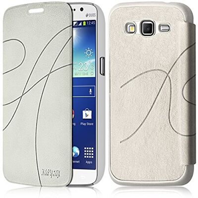 KARYLAX Seluxion Coque Housse Etui à Rabat latéral et Porte-Carte pour Samsung Galaxy Grand 2 (G7105) + Film de Protection KARYLAX Seluxion Coque Housse Etui à Rabat latéral et Porte-Carte pour Samsung Galaxy Grand 2 (G7105) + Film de Protection