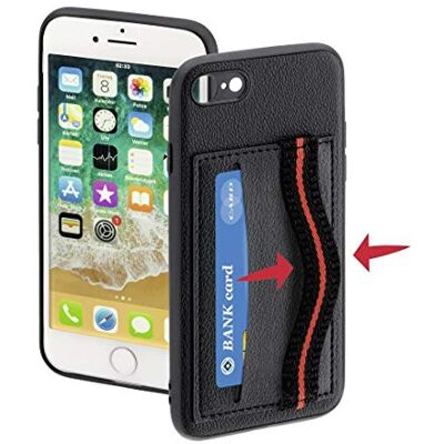 Black Rock Hama Coque de protection "Red Sensation N°4" (pour Apple iPhone 7/8, Red Sensation soulignant le design raffiné, en polyurethane termoplastique (PUT), polyuréthane (PU), textile) Noir/Rouge Black Rock Hama Coque de protection "Red Sensation N°4" (pour Apple iPhone 7/8, Red Sensation soulignant le design raffiné, en polyurethane termoplastique (PUT), polyuréthane (PU), textile) Noir/Rouge
