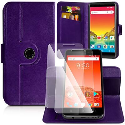 KARYLAX Pack 2 Verres Flexibles + Etui de Protection 360° L (A) Violet pour LOGICOM Le Spark KARYLAX Pack 2 Verres Flexibles + Etui de Protection 360° L (A) Violet pour LOGICOM Le Spark