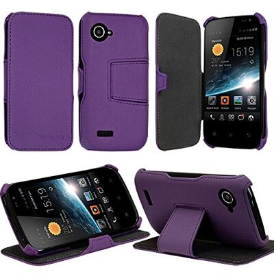 KARYLAX Seluxion Coque Housse Etui avec Rabat Latéral Fonction Support pour Wiko Cink Slim/Slim 2 Couleur Violet KARYLAX Seluxion Coque Housse Etui avec Rabat Latéral Fonction Support pour Wiko Cink Slim/Slim 2 Couleur Violet