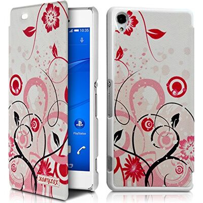 KARYLAX Seluxion Coque Housse Etui à Motif HF30 Rabat latéral et Porte-Carte pour Sony Xperia Z3 + Film de Protection KARYLAX Seluxion Coque Housse Etui à Motif HF30 Rabat latéral et Porte-Carte pour Sony Xperia Z3 + Film de Protection