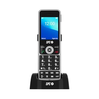 SPC WD100 Téléphone sans fil avec SIM et base de charge 4G, appels Volte et VoWiFi Écran TFT 2,4" Environnement Android Configuration à distance Bluetooth et WiFi 4 mémoires rapides SPC WD100 Téléphone sans fil avec SIM et base de charge 4G, appels Volte et VoWiFi Écran TFT 2,4" Environnement Android Configuration à distance Bluetooth et WiFi 4 mémoires rapides