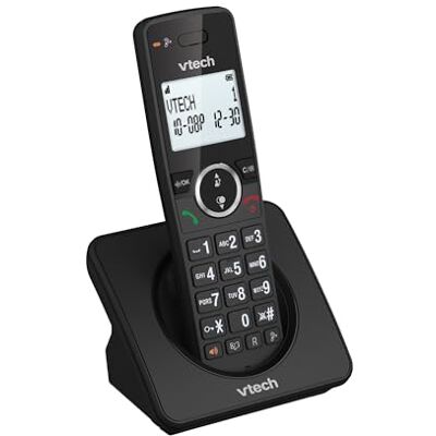 VTech ES2000 Téléphone sans Fil DECT avec Blocage d'appel, contrôle du Volume, Identification de l'appelant/Appel en Attente, 18 Heures d'autonomie, numérotation Rapide, Noir VTech ES2000 Téléphone sans Fil DECT avec Blocage d'appel, contrôle du Volume, Identification de l'appelant/Appel en Attente, 18 Heures d'autonomie, numérotation Rapide, Noir