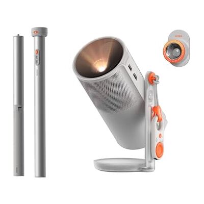 XGIMI MoGo 4 Mini Vidéoprojecteur Portable 1080P avec le support PowerBase 5 heures de lecture, Google TV avec Netflix sous licence, support réglable à 360°, 450 lumens ISO, 2 x 6W Harman Kardon XGIMI MoGo 4 Mini Vidéoprojecteur Portable 1080P avec le support PowerBase 5 heures de lecture, Google TV avec Netflix sous licence, support réglable à 360°, 450 lumens ISO, 2 x 6W Harman Kardon