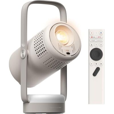 XGIMI Vibe One Batterie Intégrée Mini Videoprojecteur Portable(Cloud Ash) 1080P, 250 ISO, Google TV avec Netflix, 160° support, Sound by JBL, Autofocus, Projecteur HD d’extérieur pour la maison XGIMI Vibe One Batterie Intégrée Mini Videoprojecteur Portable(Cloud Ash) 1080P, 250 ISO, Google TV avec Netflix, 160° support, Sound by JBL, Autofocus, Projecteur HD d’extérieur pour la maison