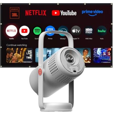 XGIMI Vibe One avec Écran 80" Videoprojecteur Portable, 1080p & Entrée 4K Netflix, Son JBL, Bluetooth, Wi-Fi, Support intégré 160°, Auto-Focus & Keystone, 250 Lumens ISO XGIMI Vibe One avec Écran 80" Videoprojecteur Portable, 1080p & Entrée 4K Netflix, Son JBL, Bluetooth, Wi-Fi, Support intégré 160°, Auto-Focus & Keystone, 250 Lumens ISO