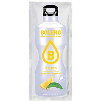 Bolero Boisson instantanée sans sucre, goût thé au citron, paquet de 12 x 8 g, total : 96 g Bolero Boisson instantanée sans sucre, goût thé au citron, paquet de 12 x 8 g, total : 96 g