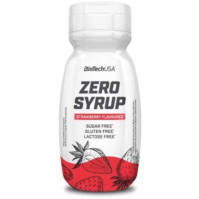BioTechUSA Zero Syrup, Sirop aux édulcorants sans sucre* et sans matières grasses*, 320 ml, Fresa BioTechUSA Zero Syrup, Sirop aux édulcorants sans sucre* et sans matières grasses*, 320 ml, Fresa