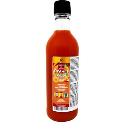 Aromhuset Concentré de slush orange 500 ml, rapport de mélange 1:5, glace slush, glace pilée, glace à l'eau, granité, sans colorants artificiels, pour machine à granité Aromhuset Concentré de slush orange 500 ml, rapport de mélange 1:5, glace slush, glace pilée, glace à l'eau, granité, sans colorants artificiels, pour machine à granité