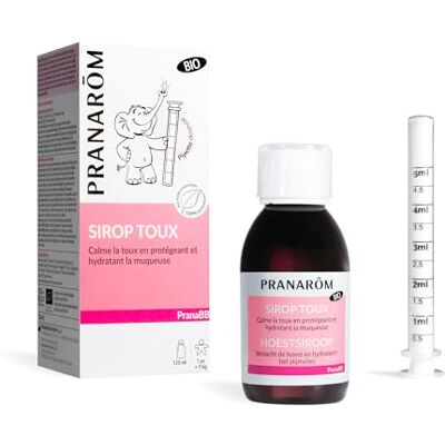 Pranarôm Pranabb Sirop Bio pour Bébé - Toux Sèche & Grasse Pranarôm Pranabb Sirop Bio pour Bébé - Toux Sèche & Grasse
