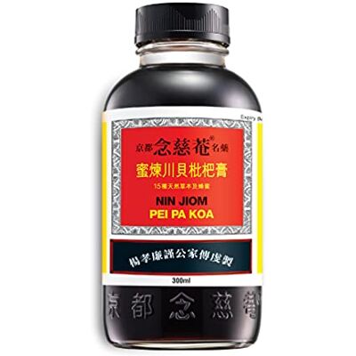 NIN JIOM PEI PA KOA Sirop à base de miel et d'herbes 300 ml avec herbes chinoises précieuses NIN JIOM PEI PA KOA Sirop à base de miel et d'herbes 300 ml avec herbes chinoises précieuses