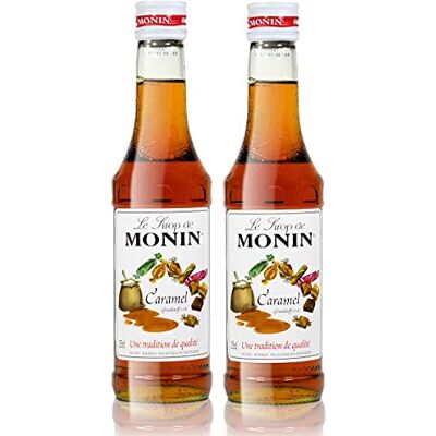 Monin Sirop de Caramel pour Café, Cappuccino, Latte et Chocolat Chaud Arômes Naturels 2x25cl Monin Sirop de Caramel pour Café, Cappuccino, Latte et Chocolat Chaud Arômes Naturels 2x25cl
