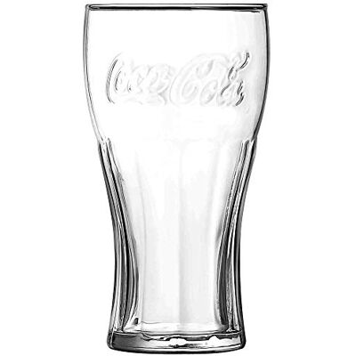 Luminarc Coca Cola Contour Lunettes 453,6 gram/460 ml – Lot de 4 – Rétro de la marque Coke Verres à long drink Luminarc Coca Cola Contour Lunettes 453,6 gram/460 ml – Lot de 4 – Rétro de la marque Coke Verres à long drink