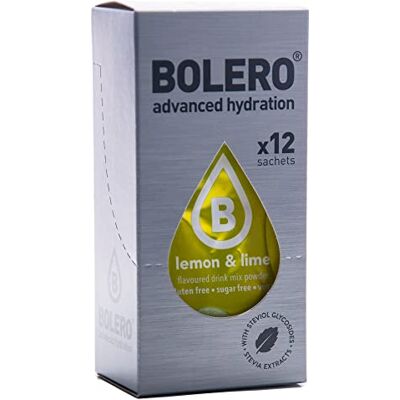 Bolero Poudre Sticks Lemon/Lime 1/12st 500 ml Bolero Poudre Sticks Lemon/Lime 1/12st 500 ml