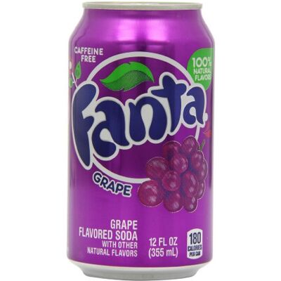 Fanta goût Raisin Pack de 12 canettes x 355 ml Fanta goût Raisin Pack de 12 canettes x 355 ml