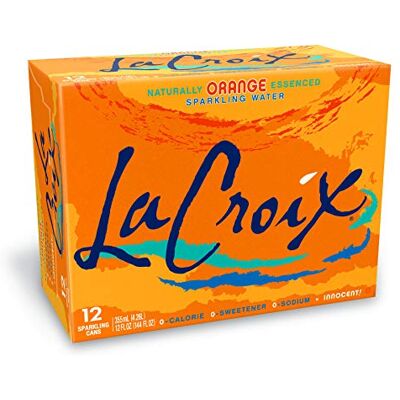 La Croix Essencé naturellement 0 calorie 0 édulcorant 0 sodium eau pétillante orange 355 ml (lot de 12) La Croix Essencé naturellement 0 calorie 0 édulcorant 0 sodium eau pétillante orange 355 ml (lot de 12)