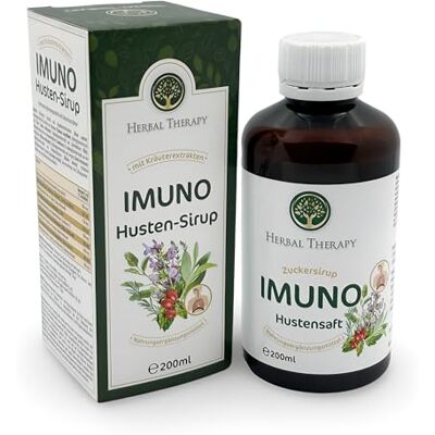 Herbal Therapy Sirop contre la toux, voies respiratoires libres grâce aux extraits d'herbes, sirop d'herbes, 200 ml Herbal Therapy Sirop contre la toux, voies respiratoires libres grâce aux extraits d'herbes, sirop d'herbes, 200 ml
