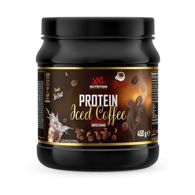 XXL Nutrition Protein Iced Coffee 23g de Protéines, Café Glacé Protéiné – Décaféiné 450g XXL Nutrition Protein Iced Coffee 23g de Protéines, Café Glacé Protéiné – Décaféiné 450g