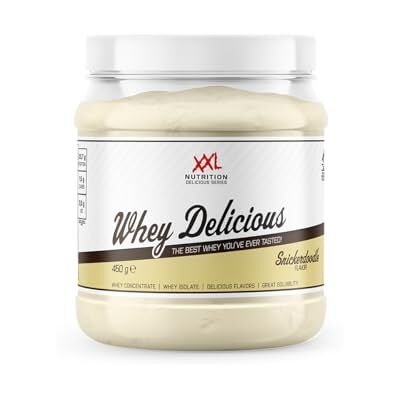 XXL Nutrition Whey Delicious 80% de Protéines Snickerdoodle 450 grammes (15 shakes) XXL Nutrition Whey Delicious 80% de Protéines Snickerdoodle 450 grammes (15 shakes)