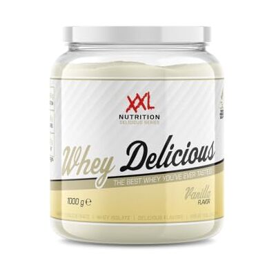 XXL Nutrition Whey Delicious 80% de Protéines Vanille 1000 grammes (33 shakes) XXL Nutrition Whey Delicious 80% de Protéines Vanille 1000 grammes (33 shakes)