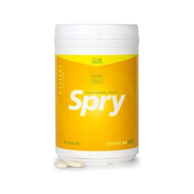 Spry Chewing-Gum Naturel au Xylitol – Système de Défense Dentaire, Stop à la Mauvaise Haleine, Sans Aspartame, Sans Sucre, Non-OGM, Sans Gluten (Fresh Fruit, 550 Count Pack of 1) Spry Chewing-Gum Naturel au Xylitol – Système de Défense Dentaire, Stop à la Mauvaise Haleine, Sans Aspartame, Sans Sucre, Non-OGM, Sans Gluten (Fresh Fruit, 550 Count Pack of 1)