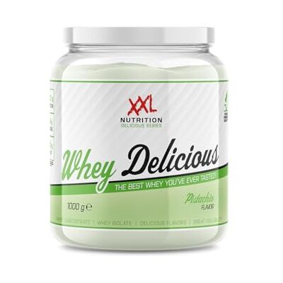 XXL Nutrition Whey Delicious 80% de Protéines Pistache 1000 grammes (33 shakes) XXL Nutrition Whey Delicious 80% de Protéines Pistache 1000 grammes (33 shakes)