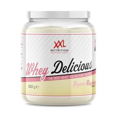 XXL Nutrition Whey Delicious 80% de Protéines Yaourt Framboise 1000 grammes (33 shakes) XXL Nutrition Whey Delicious 80% de Protéines Yaourt Framboise 1000 grammes (33 shakes)