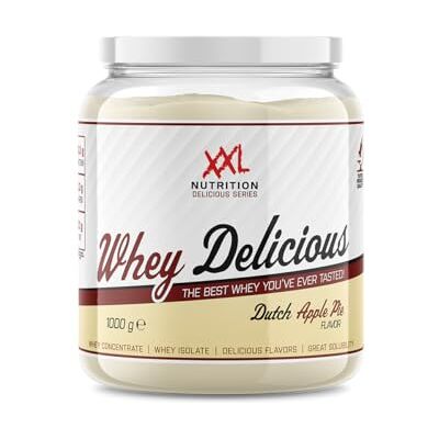 XXL Nutrition Whey Delicious 80% de Protéines Tarte aux Pommes 1000 grammes (33 shakes) XXL Nutrition Whey Delicious 80% de Protéines Tarte aux Pommes 1000 grammes (33 shakes)