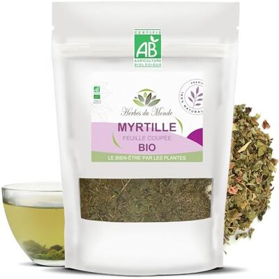 Herbes du Monde – Tisane Feuilles de Myrtille BIO Infusion Détox & Bien-être Plante 100% Naturelle Certifiée AB – 40 g Herbes du Monde – Tisane Feuilles de Myrtille BIO Infusion Détox & Bien-être Plante 100% Naturelle Certifiée AB – 40 g