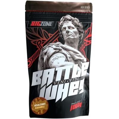 Big Zone BATTLE WHEY Whey Protein Concentré Protéines Qualité délicieuse fabriquée en Allemagne 1000 g 1 kg de poudre (caramel salé) Big Zone BATTLE WHEY Whey Protein Concentré Protéines Qualité délicieuse fabriquée en Allemagne 1000 g 1 kg de poudre (caramel salé)