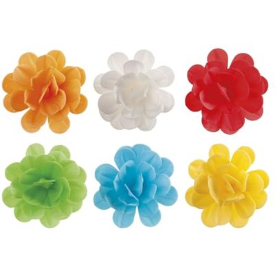 dekora – Fleurs Comestibles pour Gâteau, 6 Roses en Azyme, 7 cm, sans sucre, sans gluten, sans lactose, Couleurs Assorties, Décoration Gâteau pour Anniversaire, Mariage, Baptême, Gender Reveal dekora – Fleurs Comestibles pour Gâteau, 6 Roses en Azyme, 7 cm, sans sucre, sans gluten, sans lactose, Couleurs Assorties, Décoration Gâteau pour Anniversaire, Mariage, Baptême, Gender Reveal