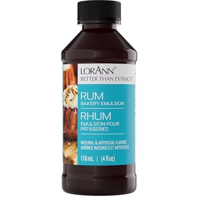 Lorann Oils Lorann Huiles Boulangerie émulsions saveur Naturelle et Artificielle 4oz-Rum, d'autres, Multicolore Lorann Oils Lorann Huiles Boulangerie émulsions saveur Naturelle et Artificielle 4oz-Rum, d'autres, Multicolore