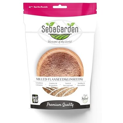 Seba Garden Graines de lin naturelles de 1 kg, de qualité supérieure, fraîchement récoltées, emballées dans un sac refermable, sans OGM, céto et paléo Seba Garden Graines de lin naturelles de 1 kg, de qualité supérieure, fraîchement récoltées, emballées dans un sac refermable, sans OGM, céto et paléo