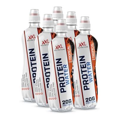 XXL Nutrition Protein Water 20g de Protéines, Sans Lactose et Sucre Tropical 6x500ml XXL Nutrition Protein Water 20g de Protéines, Sans Lactose et Sucre Tropical 6x500ml