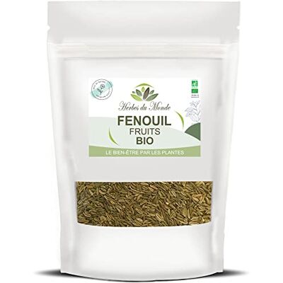 Herbes du Monde Tisane Fenouil BIO Doux Infusion Allaitement & Digestion Graines Diurétiques & Détox Certifiées AB 150g Herbes du Monde Tisane Fenouil BIO Doux Infusion Allaitement & Digestion Graines Diurétiques & Détox Certifiées AB 150g