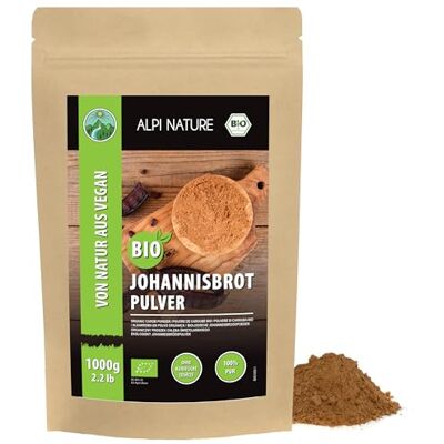 Alpi Nature Caroube Poudre BIO 1kg, Gousses de Caroube Séchées et Moulues, Edulcorant Naturel pour Pâtisserie Alpi Nature Caroube Poudre BIO 1kg, Gousses de Caroube Séchées et Moulues, Edulcorant Naturel pour Pâtisserie