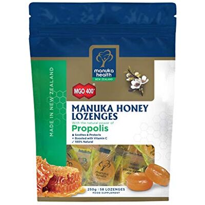 Manuka Health MGO400 Plus Pastilles au miel de Manuka à la propolis, 250 g Manuka Health MGO400 Plus Pastilles au miel de Manuka à la propolis, 250 g