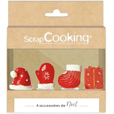 ScrapCooking 4 Décorations Noël pour Bûches Bonnet, Moufle, Cadeau, Chausson Décors Pâtisserie Gâteaux Accessoires Cake Toppers pour Gâteaux, Cupcakes 4941 ScrapCooking 4 Décorations Noël pour Bûches Bonnet, Moufle, Cadeau, Chausson Décors Pâtisserie Gâteaux Accessoires Cake Toppers pour Gâteaux, Cupcakes 4941