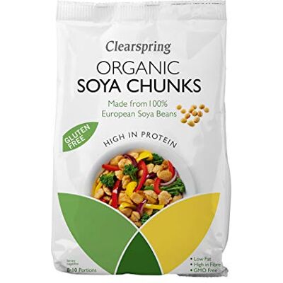Clearspring WHOLEFOODS Bio Soya Chunks (1 pièce), 200 g Clearspring WHOLEFOODS Bio Soya Chunks (1 pièce), 200 g