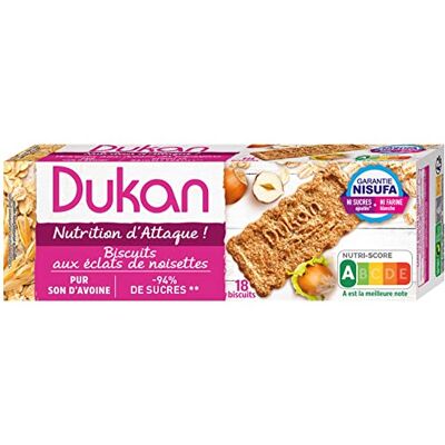Dukan Biscuits aux Éclats de Noisettes 18 Biscuits Dukan Biscuits aux Éclats de Noisettes 18 Biscuits