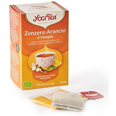 Yogi Tea Jengibre-Naranja y vainilla Lot de 17 sachets Yogi Tea Jengibre-Naranja y vainilla Lot de 17 sachets