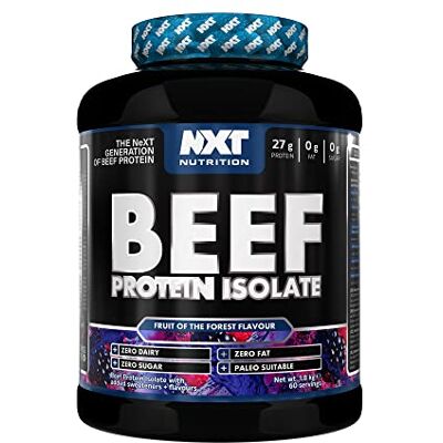 NXT Nutrition BEEF PROTEIN ISOLATE 1,8 kg (Fruit of the Forest) NXT Nutrition BEEF PROTEIN ISOLATE 1,8 kg (Fruit of the Forest)